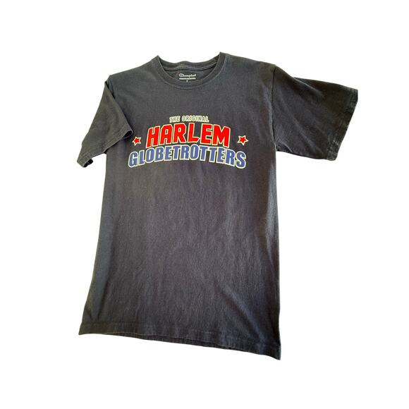 The Original HARLEM GLOBETROTTERS t-shirt Size small Champion Navy - Picture 1 of 9